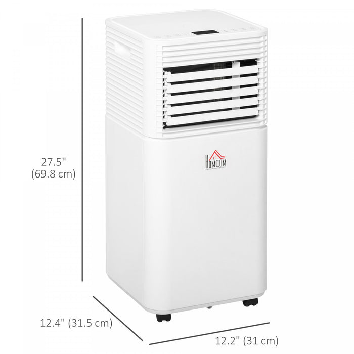 HOMCOM 8000 BTU Air Conditioner, Quiet AC Unit with Remote Control, Black
