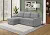 Sleeper Sofa, 90" Length, Convertible Sofa Bed, Storage Chaise, Light Grey Fabric Sleeper Sofa | Canape-Lit Convertible, Chaise De Rangement, 90" Longueur, Tissu Gris Clair