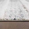 Lola Geo Moroccan Cream Shag Area Rug - 6'7" x 9'6"|Carpette à poil long Lola crème à motif marocain géométrique - 6 pi 7 po x 9 pi 6 po