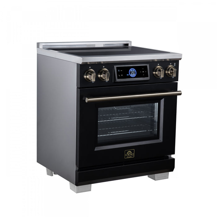Forno Maximus 30 Inch Induction Range, Black, 4.32 cu.ft. - FFSIN0968-30BLK Electric Range