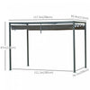 Outsunny 10' X7' Patio Pergola With Retractable Canopy, Outdoor Sun Shelter, Yard Shade, Grey|Outsunny 10x7 Pi Cadre En Metal Pergola Gazebo Avec Auvent Retractable Patio Exterieur Abri Soleil J
