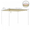 Outsunny Retractable Replacement Pergola Canopy For 10' X 10' Pergola, Pergola Cover Replacement, Be|Outsunny Toile De Pergola Retractable De Remplacement Pour Pergola 9.8' X 9.8', Couverture De Pergol