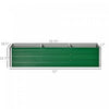 Outsunny Galvanized Raised Garden Bed, Elevated Large Metal Planter Box W/ Install Gloves For Backya|Outsunny Jardiniere En Acier Lit De Culture Lit Sureleve Pot De Fleurs Bac A Plante Pour Patio Terra