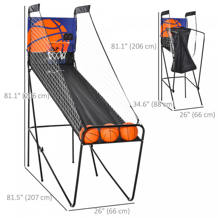 Soozier Basketball Arcade Game with Electronic Score Board, Black