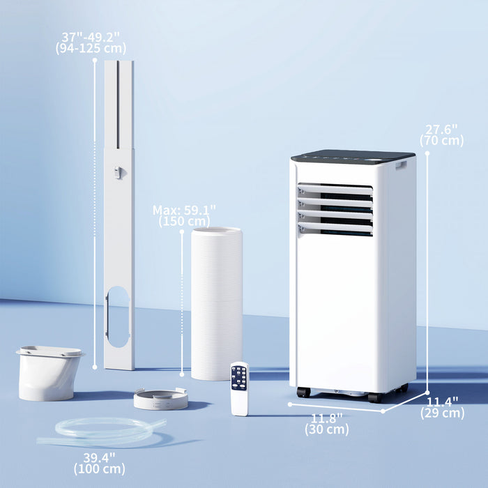 HOMCOM 10000 BTU Portable Air Conditioner, AC Unit with Dehumidifier & Fan