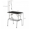 Pawhut Dog Grooming Table With Adjustable Grooming Arm, Pet Grooming Table For Dogs With Storage She|Pawhut Table De Toilettage Pour Chien En Acier Inoxydable De 36 Pouces De Qualite Garantie Avec Bras