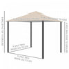 Outsunny 10' X 10' Outdoor Patio Gazebo Shelter Tent W/ Sidewalls, Khaki|Belvedere De Patio Exterieur De 10 Pi X 10 Pi Outsunny Double Toit Souple Abri De Jardin Tente Avec