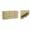 Olivia Manhattan Modern 71" Dresser in Natural Oak (6-Drawer) | Commode moderne Olivia Manhattan 71" en chene naturel (6 tiroirs)