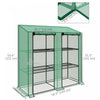 Outsunny Mini Greenhouse With 3 Tier 6 Shelves Portable Green House, Green|Outsunny Mini Serre Avec 3 Etages 6 Etageres Serre Portable, Verte
