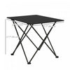 Outsunny Folding Camping Table, Portable Picnic Table With Carry Bag, Black