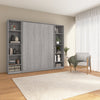 Bestar Claremont 10-Shelf Full Murphy Bed - Platinum Grey|Lit double escamotable Claremont de Bestar à 10 tablettes - gris platine