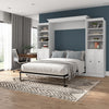 Bestar Versatile Queen Murphy Bed and Two Closet Organizers with Doors (115 W) - White|Grand lit escamotable Versatile de Bestar de 115 po (L) avec 2 organisateurs de garde-robe et portes - blanc
