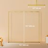Outsunny Wedding Arch Backdrop Stand, 6.6 FT Square Wedding Arch, Gold