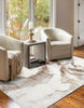 Bloom Tan Rug 5'0" x 8'0" | Tapis Contemporain/Moderne Bloom 5'0" x 8'0" en Brun clair