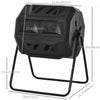 Outsunny 43 Gallon (160l) Tumbling Compost Bin Outdoor Dual Chamber 360° Rotating Composter With Sli|Outsunny 43 Gallon (160l) Tumbling Compost Bin Outdoor Dual Chamber 360° Rotating Composter With Sli