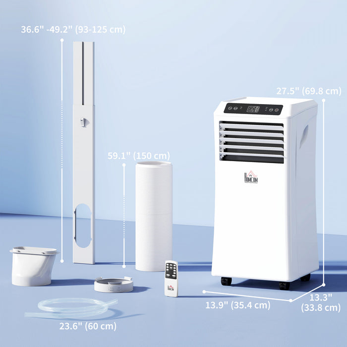 HOMCOM Portable Air Conditioner with 4 Modes and 215-344 Sq. Ft Coverage