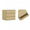 Molly Modern 26" Nightstand in Natural Oak (3-Drawer) | Table de nuit Molly Modern 66 cm en chene naturel (3 tiroirs)