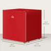 HOMCOM 1.1 Cubic Feet Compact Mini Freezer with Adjustable Temperature
