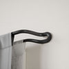 Umbra Midnight Matte Black Expandable Double Blackout 3/4" Curtain Rod - 42"-120" | Tringle à rideaux coupe-lumière extensible double Midnight de Umbra noir mat de 3/4 po - 42 po à 120 po