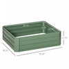 Outsunny 39" X 39" X 12" Set Of 2 Raised Garden Bed, Elevated Planter Box With Galvanized Steel Fram|Outsunny 39 '' X 39 '' X 12 '' Ensemble De 2 Lits De Jardin Sureleves, Jardiniere Surelevee Avec Cad