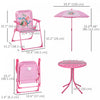 Outsunny Kids Folding Picnic Table And Chair Set Pattern Outdoor Garden Patio Backyard With Removabl|Outsunny Ensemble Table Et Chaises De Jardin Pour Enfants, Meubles De Jardin Pliants D'exterieur, Po