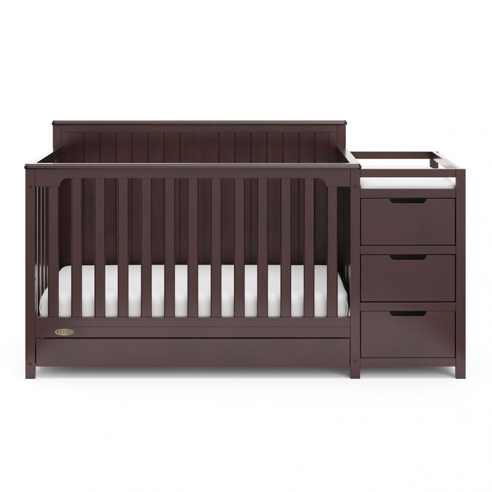 Graco Hadley 5-in-1 Convertible Crib and Changer with Drawer - Espresso
