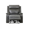 Marlow 37 in. Leather Match Power Glider Recliner with USB/USB-C - Charcoal | Fauteuil inclinable electrique a mouvement coulissant Marlow de 37 po en cuir assorti avec USB/USB-C - Charbon