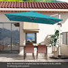 Costway 10 FT Patio Cantilever Umbrella Outdoor Aluminum Hanging Offset Umbrella w/ 360° Rotation Blue