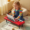 Costway 37 Keys Kids Piano Keyboard Portable Musical Toy with Microphone & Music Stand Red