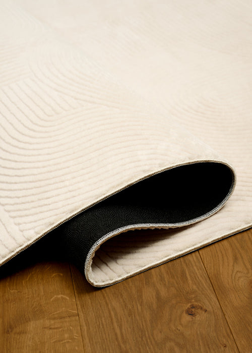 Elion Contemporary Cream Washable Rug 8'0\" x 10'0\" Indoor Area Rug