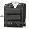 Soozier 44lbs Adjustable Weighted Vest With 20 Metal Weights