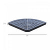 Outsunny 2pc Portable Umbrella Base Weights 61.6lbs Resin Flabelliform Garden Parasol Base