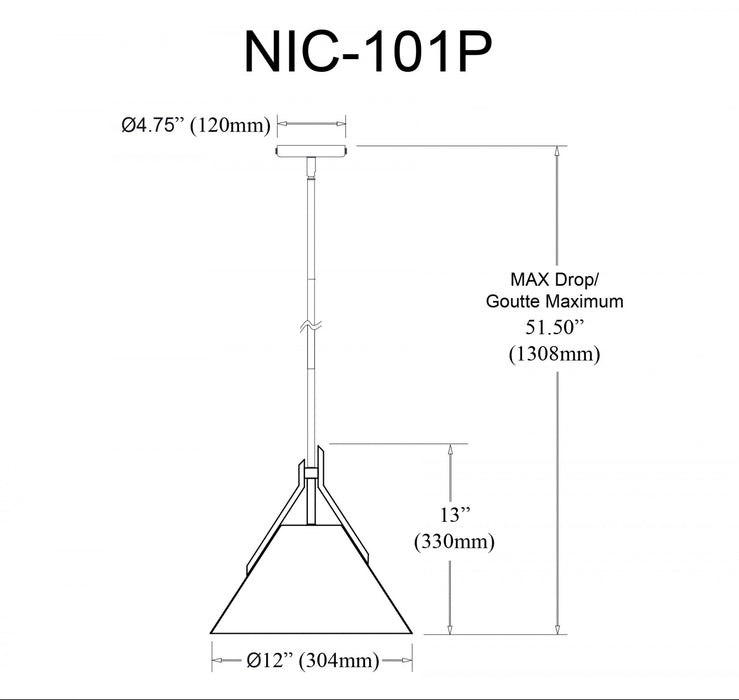 Dainolite Nicole 1 Light Pendant Aged Brass White Opal Glass Lamp