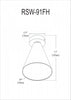 Dainolite Roswell 1 Light Flush Mount Large Satin Chrome Clear Glass Lamp|Grand plafonnier affleuré Roswell de Dainolite en verre transparent, avec fini chromé satiné et 1 ampoule