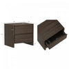 Linda Modern 24" Nightstand in Walnut Brown (2-Drawer) - Set of 2 | Table de nuit moderne Linda 24" en noyer brun (2 tiroirs) - Lot de 2