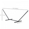 Outsunny 11.8'l Hammock Stand Extra Long Heavy Duty Straight Pole Day Bed Swing Metal Frame Simple S|Outsunny 11.8'l Support De Hamac A Tres Longue Duree De Vie Poteau Droit Balancoire De Lit Cadre En