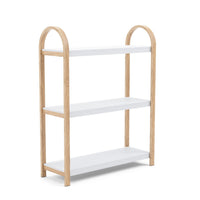 Umbra Modern Bellwood 3-Shelf Bookcase - White and Natural
