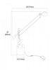 Dainolite LED Desk Lamp 8w Black Finish|Lampe de bureau de Dainolite avec fini noir et ampoule à DEL de 18 W