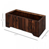 Outsunny 37.5"x15"x15.75" Raised Garden Bed, Wooden Planters For Outdoor Plants, Rectangle Vegetable|Outsunny 37,5"x15"x15,75" Lit De Jardin Sureleve Lit De Jardin En Bois Jardiniere D'exterieur Boite