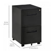 Vinsetto File Cabinet Vertical Filing Cabinet Lockable For Office|Vinsetto Classeur Vertical Classeur Verrouillable Pour Le Bureau