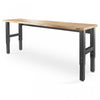 Gladiator 8' Adjustable Height Hardwood Workbench - Hammered Granite|Établi de 8 pi à hauteur réglable en bois franc de Gladiator - granite martelé