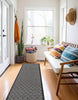 Eve Contemporary 2'0" x 6'0" Runner Rug in Grey Indoor Area Rug | Tapis Contemporain Eve 2'0" x 6'0" en Gris