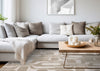 Leopold Modern Mid-Century Beige Cream Area Rug - 5'3" x 7'7"|Carpette Leopold beige et crème de style moderne du milieu du 20e siècle - 5 pi 3 po x 7 pi 7 po