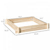 Outsunny 39'' X 39'' Screwless Raised Garden Bed, Wooden Planter Box, Easy Diy Herb Garden For Veget|Outsunny 39'' X 39'' Jardin Sureleve Sans Vis, Jardiniere En Bois, Jardin D'herbes Facile A Faire Po