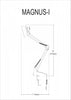 Dainolite Working/Task Lamp Gloss Black 36" Reach|Lampe de travail de Dainolite avec portée de 36 po et fini noir lustré
