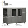 Pawhut Dog Crate Furniture With Lockable Magnetic Door, Adjustable Feet, Indoor Dog Kennel End Table|Pawhut Cage Pour Chien Avec Porte Magnetique Verrouillable, Pieds Reglables, Table D'appoint Pour Ni