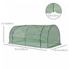 Outsunny 79" X 39" X 32" Mini Greenhouse, Portable Hot House For Plants With Zippered Doors For Outd|Outsunny Mini Serre 79" X 39" X 32" Portable Pour Plantes Avec Portes Zippees Pour Exterieur, Interi