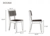 Giverny Industry Chic Wood Dining Chair in Natural - Set of 4 | Chaise de salle a manger en bois style industriel Giverny, finition naturelle - Lot de 4