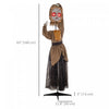 Homcom Halloween Doll Animatronic Prop With Light Up Eyes For Party|Homcom Poupee Animatronique D'halloween, Accessoire Avec Yeux Lumineux