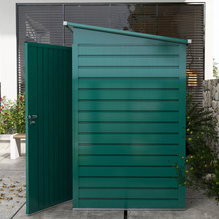 Outsunny 8 X 4ft Metal Garden Storage Shed With 2 Vents, Green
